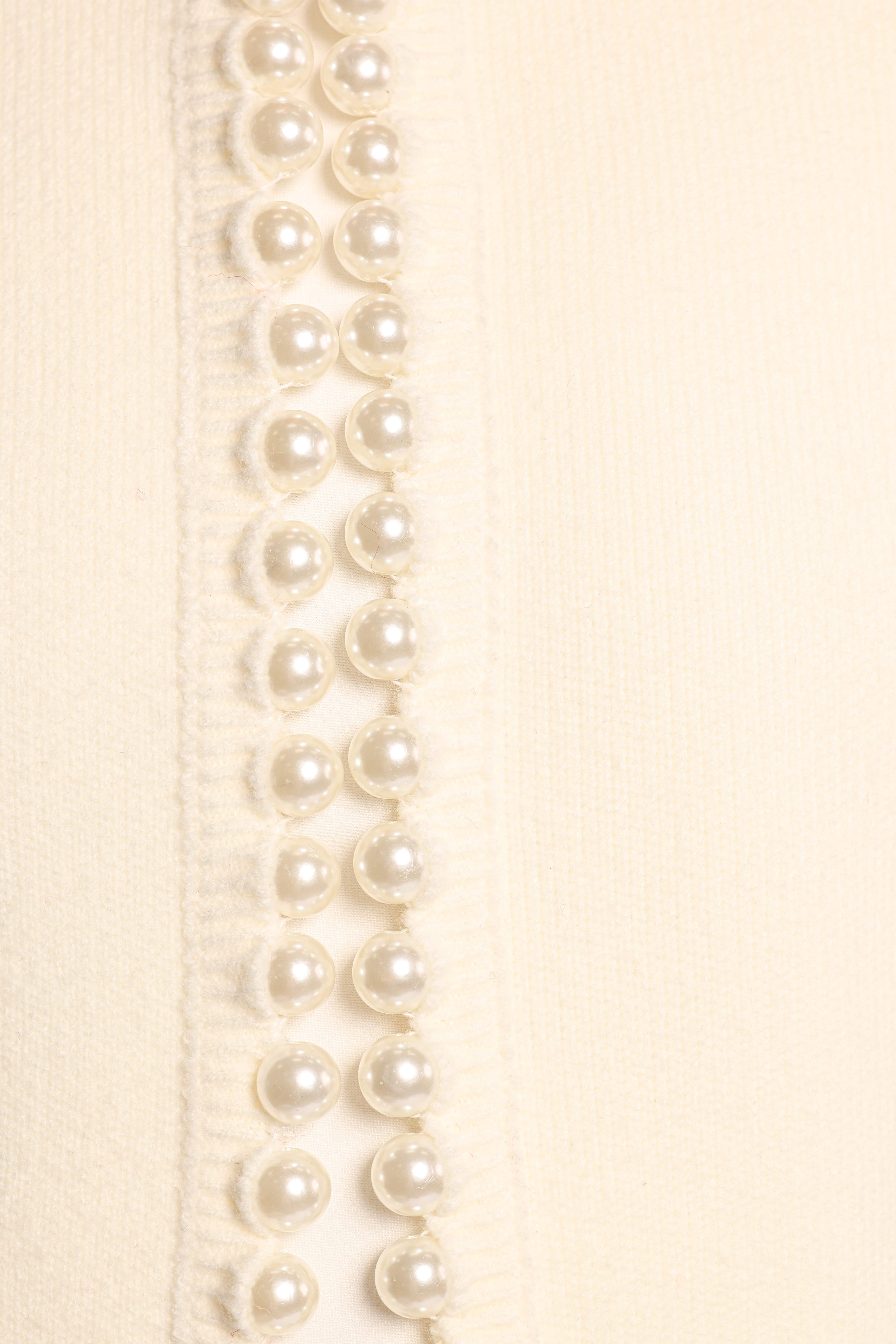 Bloom Pearl Knit Cardigan - Cream